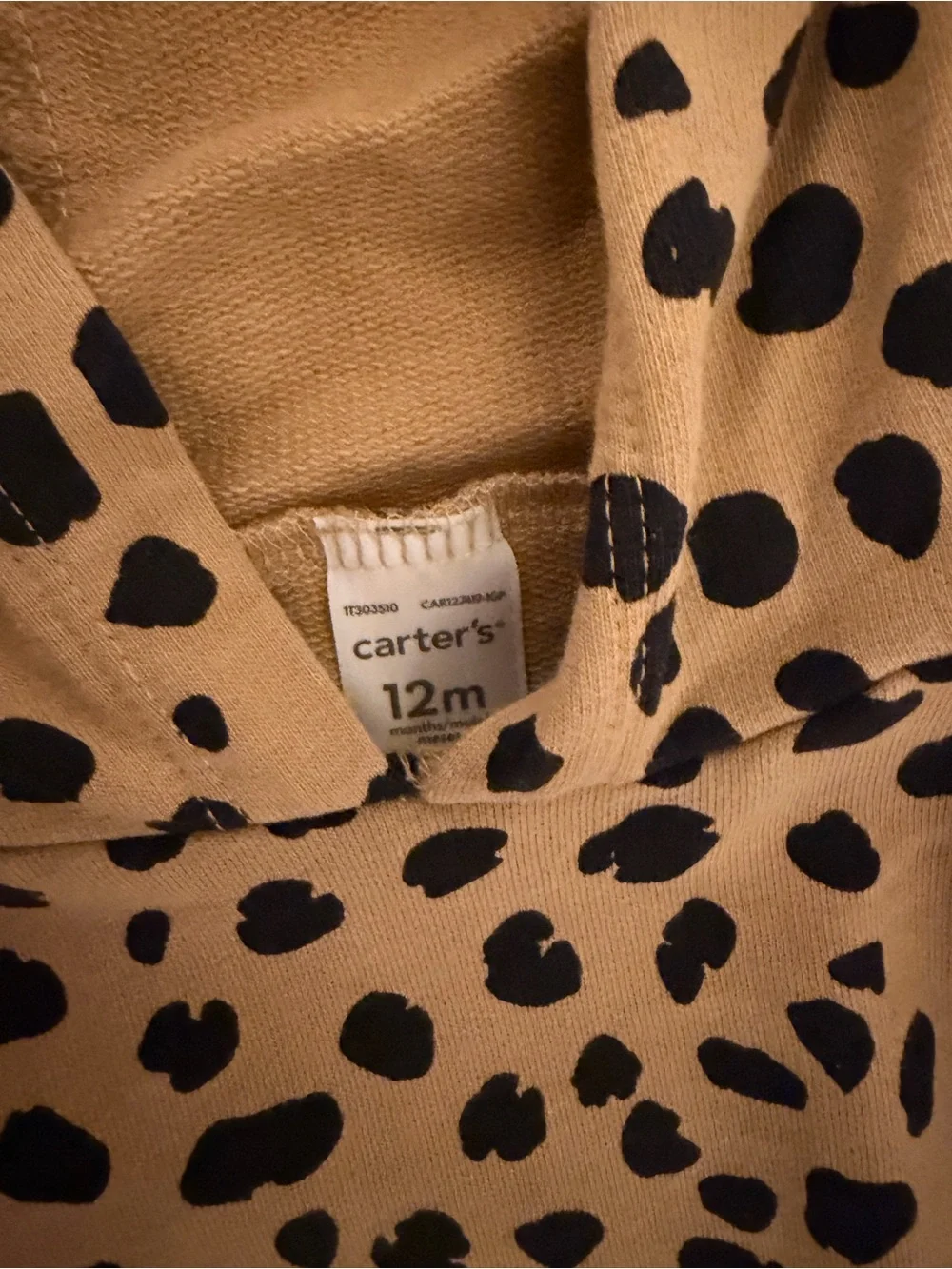 Baby Leopard Print Hooded Bodysuit